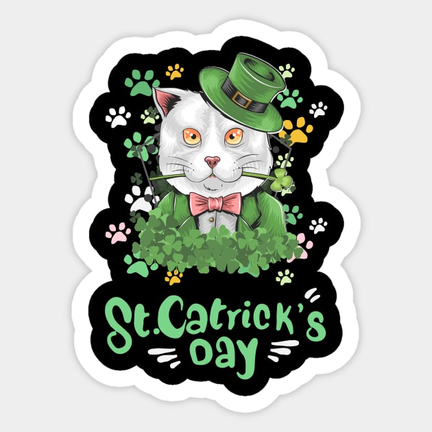 Saint Patrick's Catrick's Day Sticker by The WYLD Tribe